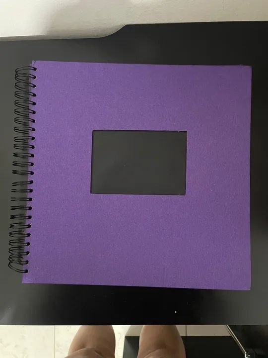 Album de Fotografia - Roxo - Grande 24 Folhas - 96 Fotos 