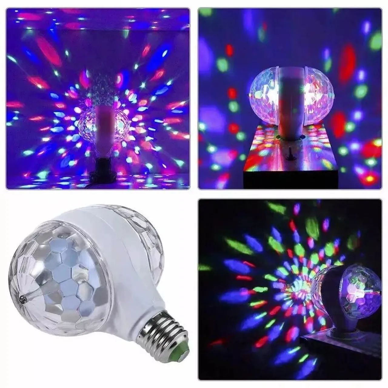 Lâmpada Giratória Colorida Dupla de Led  - Foto 5