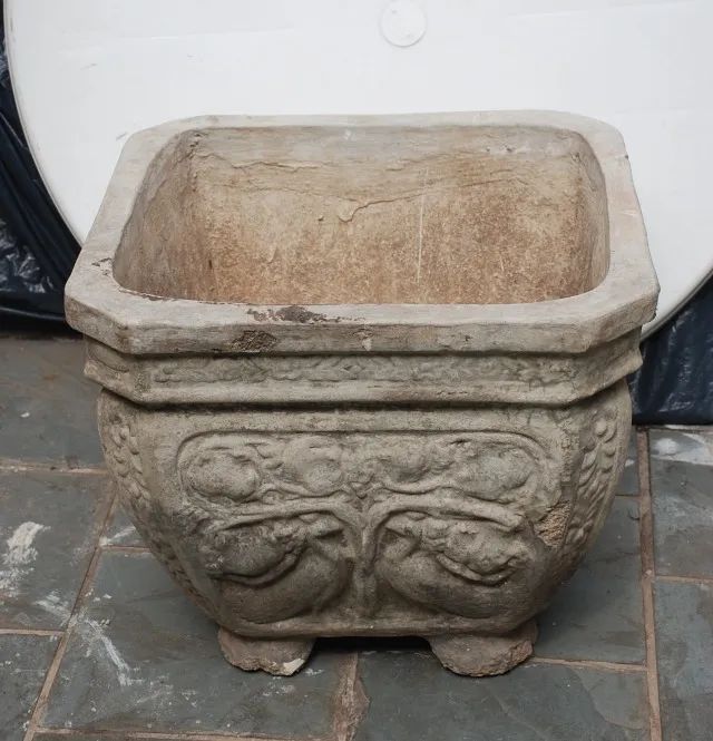 vaso quadrado cimento  ans 70  -  0,40 x 0,40 0,30 altura - Foto 4