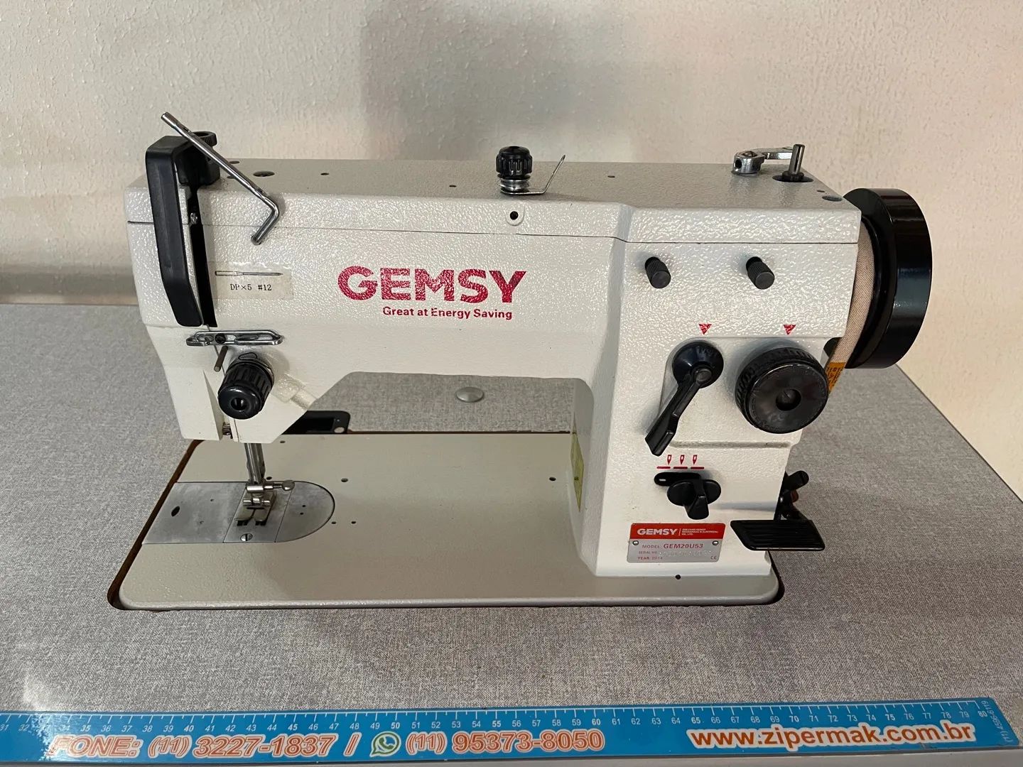 Máquina de costura zig zag gensy 