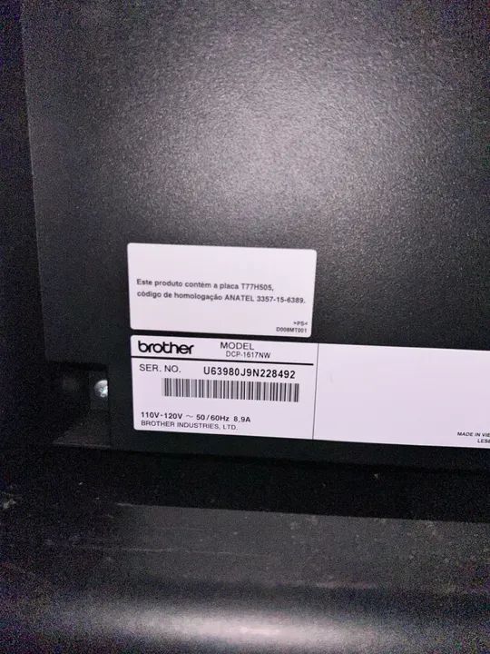Impressora Multifuncional Brother DCP-1617NW - Foto 4