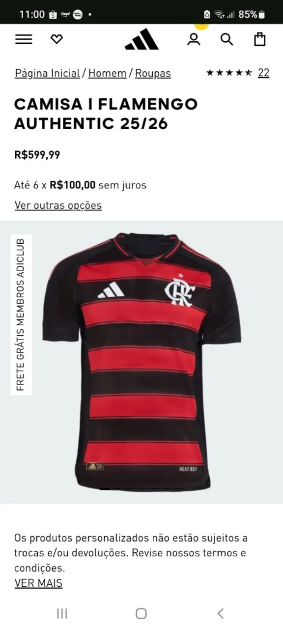 Camisa Flamengo Authentic 25/26