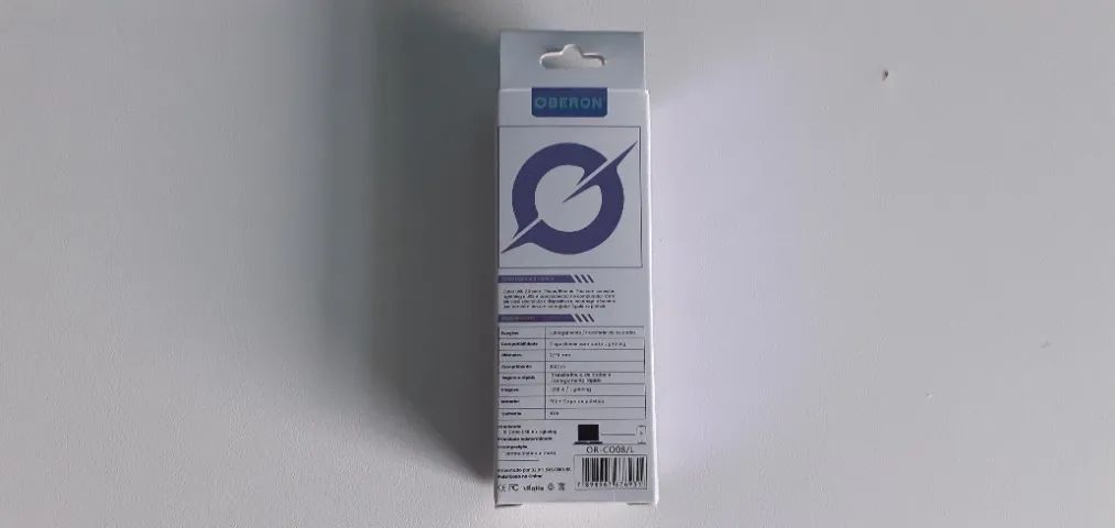 Cabo de dados 4.8A - lightning p/ USB - OBERON - Foto 2