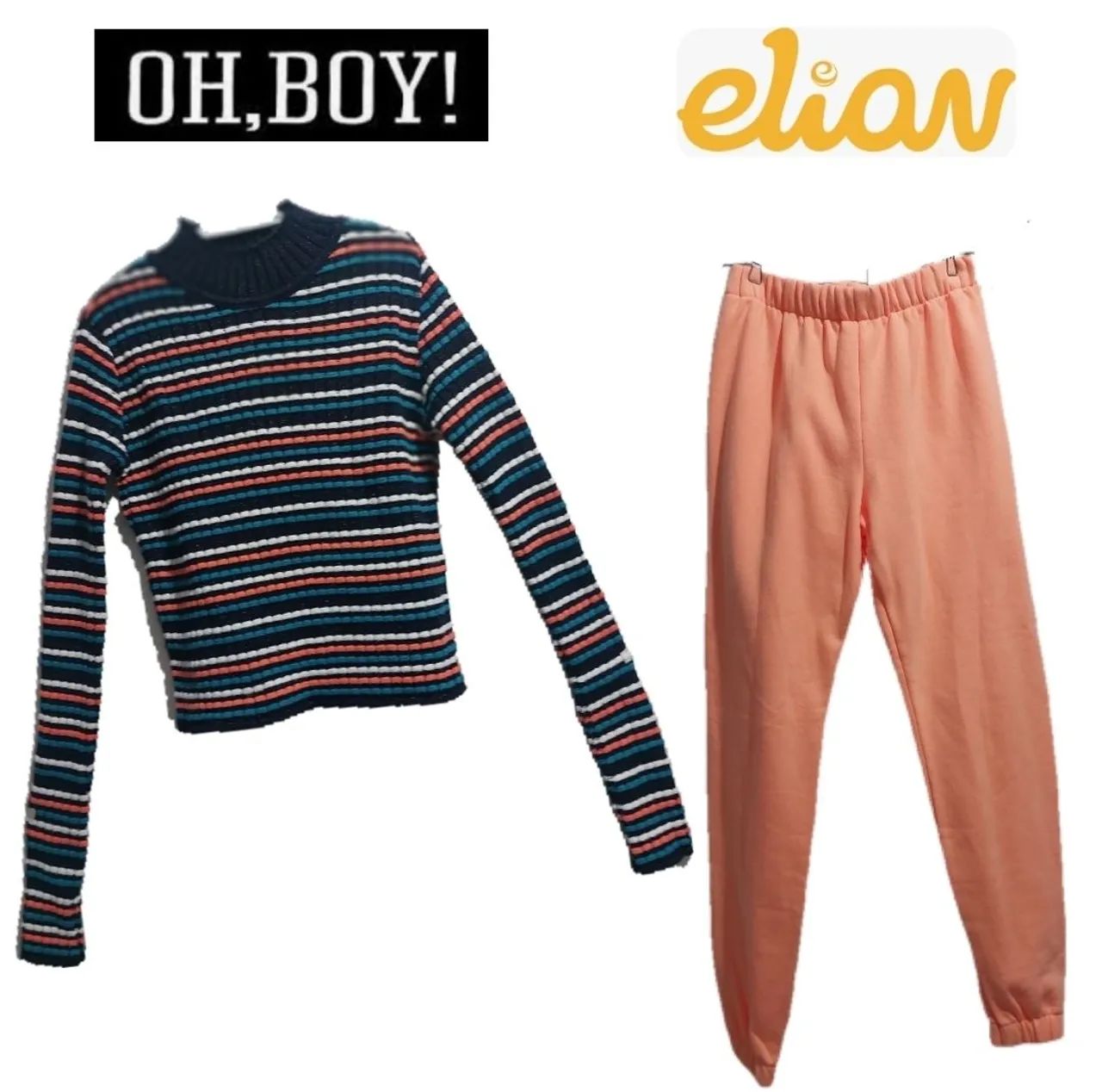 Oh boy! Blusa e calça com tag