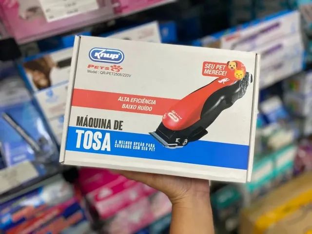 Máquina Tosa Profissional Knup Cães E Gatos Pets QR-PET2508 - Foto 3