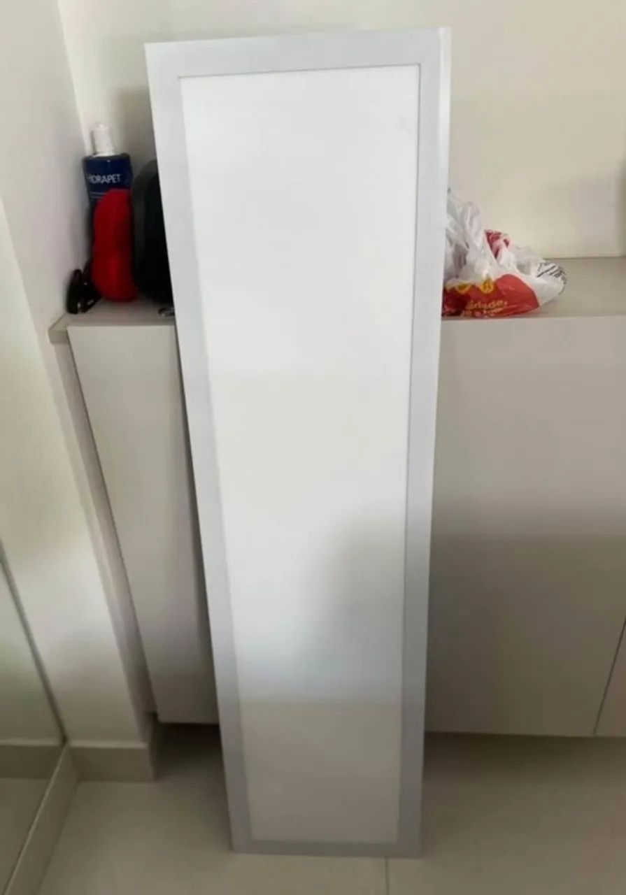 Luminária Painel Plafon Embutir LED 32x122cm 50w Retangular, NOVO.<br>32x122cm 50w retangular