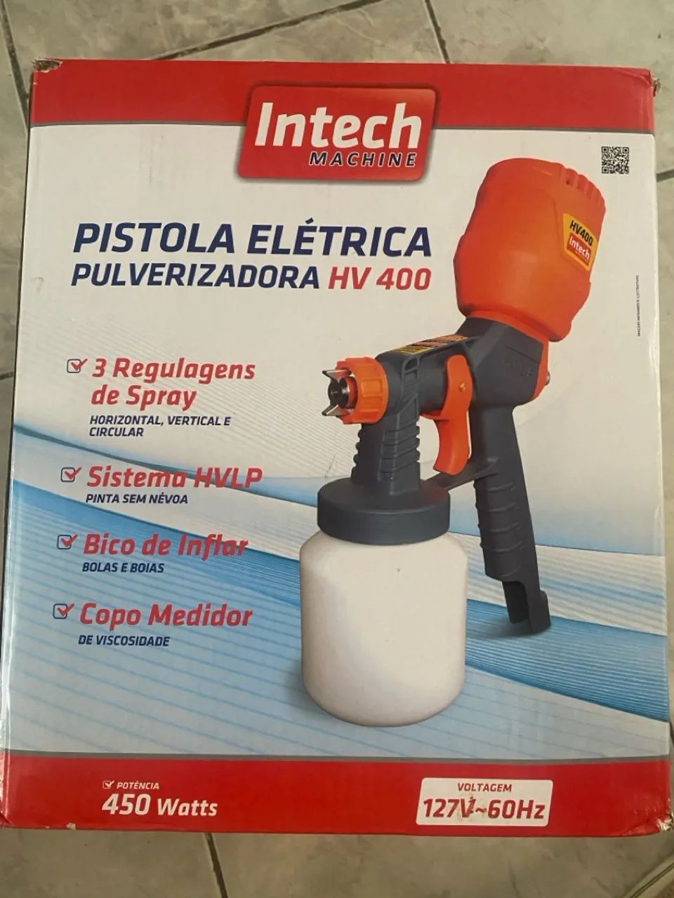 Pistola Elétrica Pulverizadora HV 400 Intech