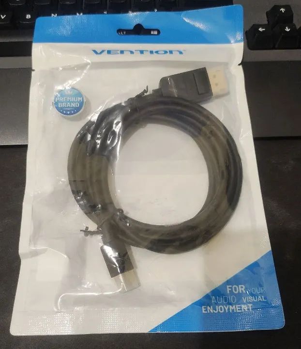 Mini Displayport para Displayport  - 1.5m - 4K 60Hz e 1080p 240Hz -Original Vention - Foto 2
