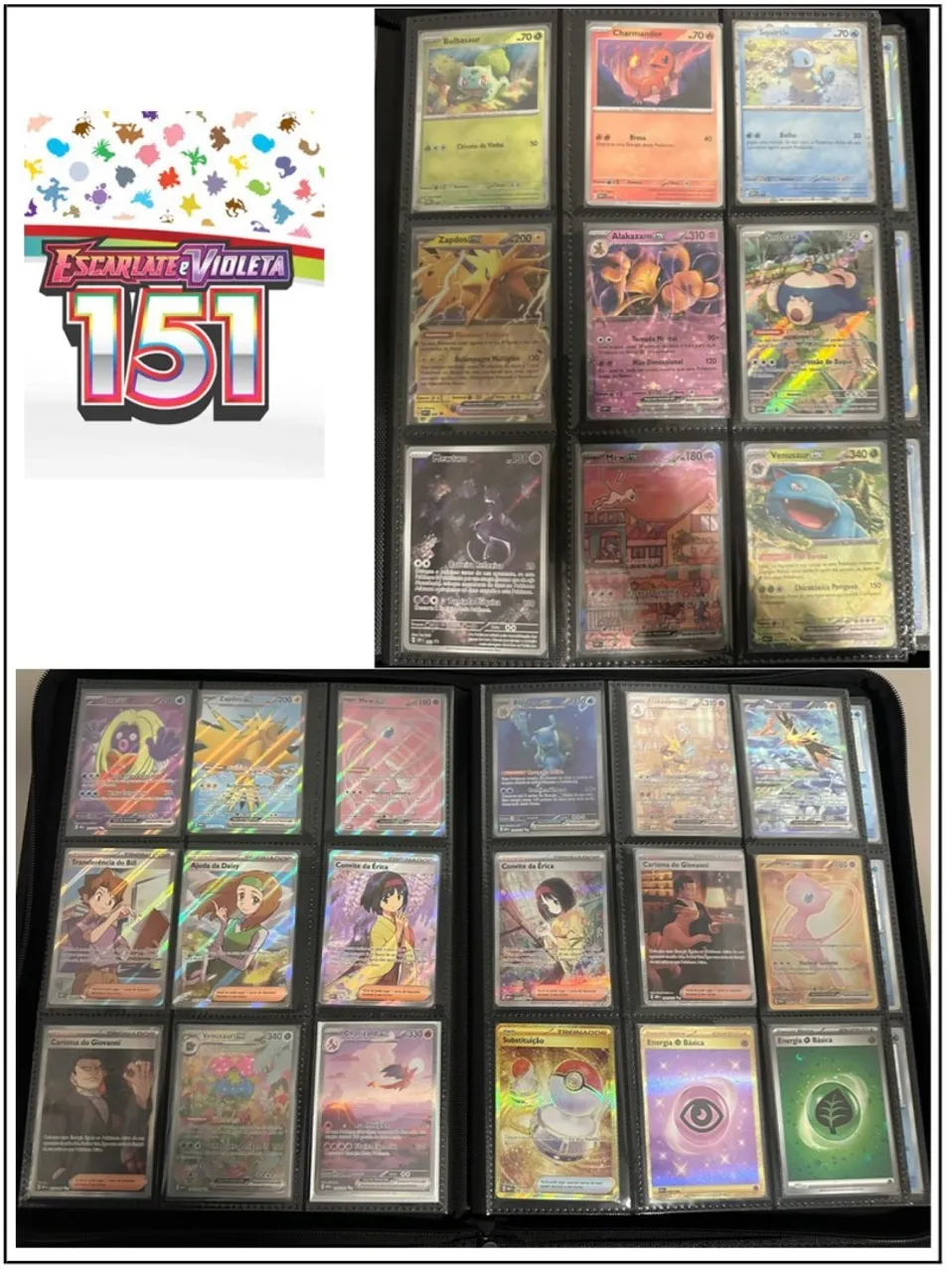 Coleção de Cartas Pokémon Escarlate e Violeta 151