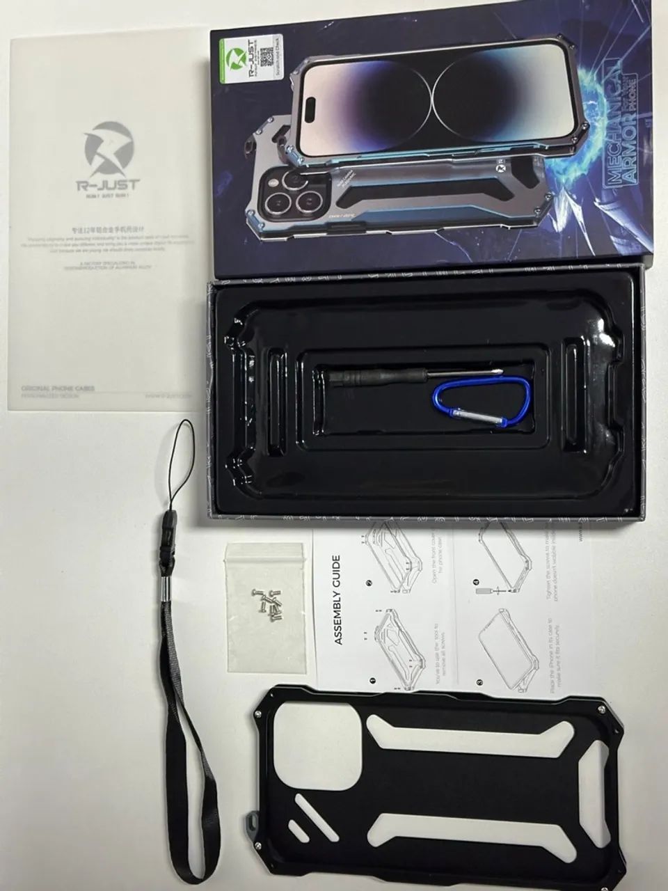Capa R-JUST Mechanical Armor para iPhone 15 pro max