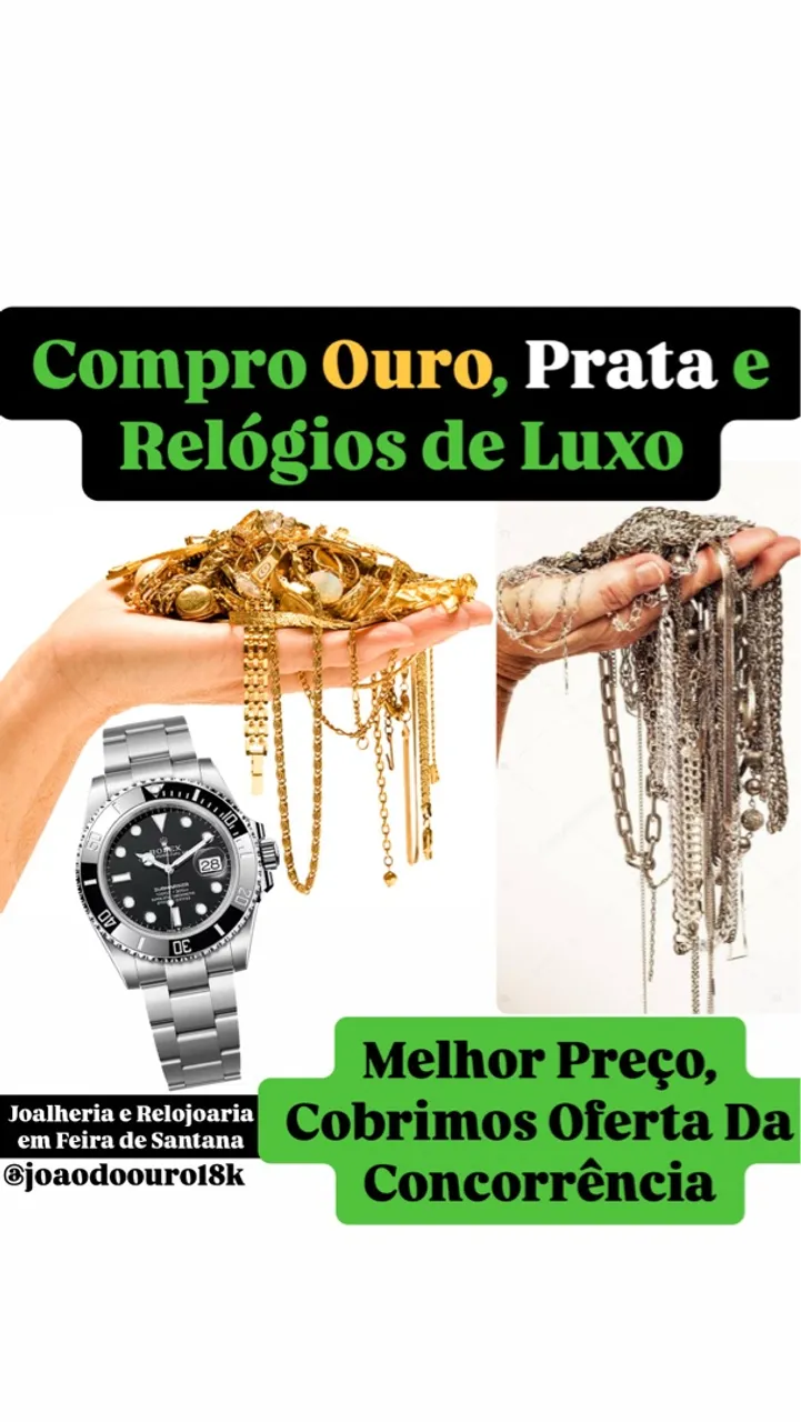 Ouro, Prata e Relógios de Luxo