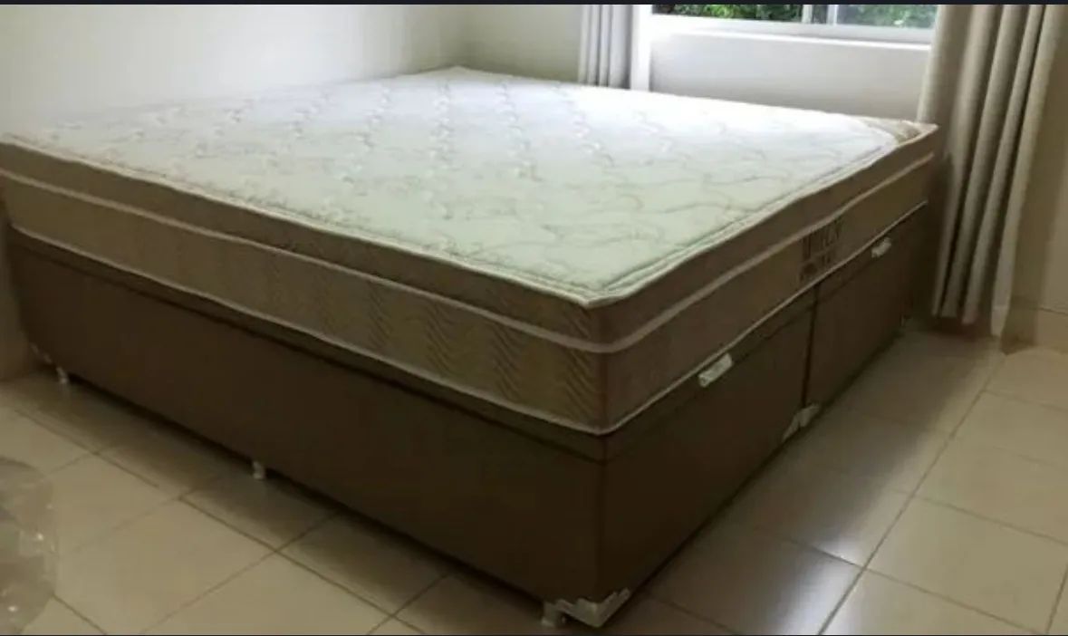 CAMA BOX BAÚ KING SIZE 193x203 CONFORTÁVEL E ESPAÇOSA  - Foto 2