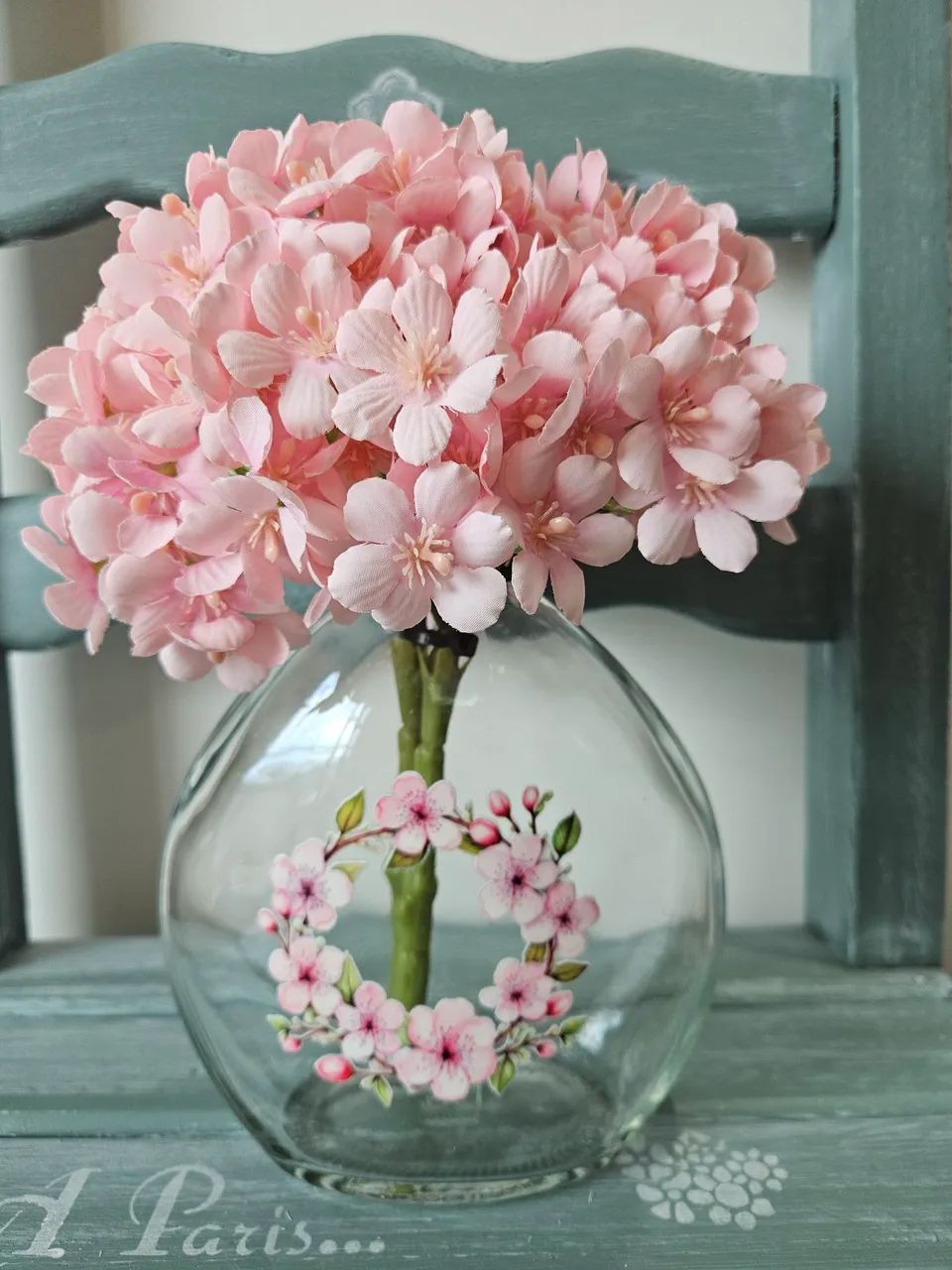 Vaso com Hortênsias 