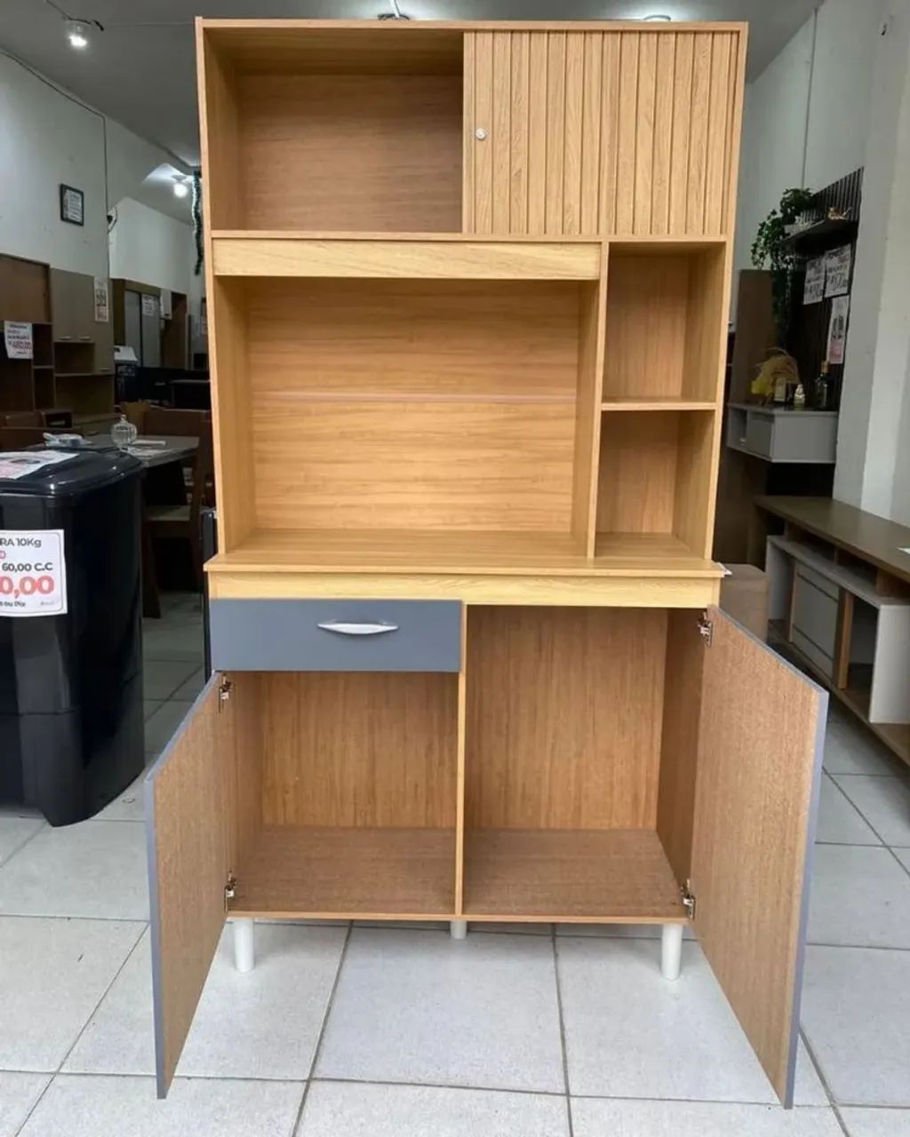 Armário de Cozinha Duda 90 - Entrega e montagem grátis  - Foto 2