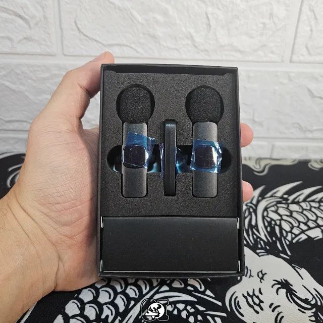 Microfone de Lapela sem fio duplo (Tipo C)