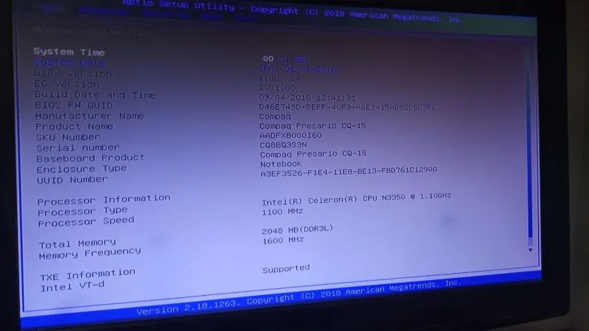 notebook  compaq presario cq 15 sem tela