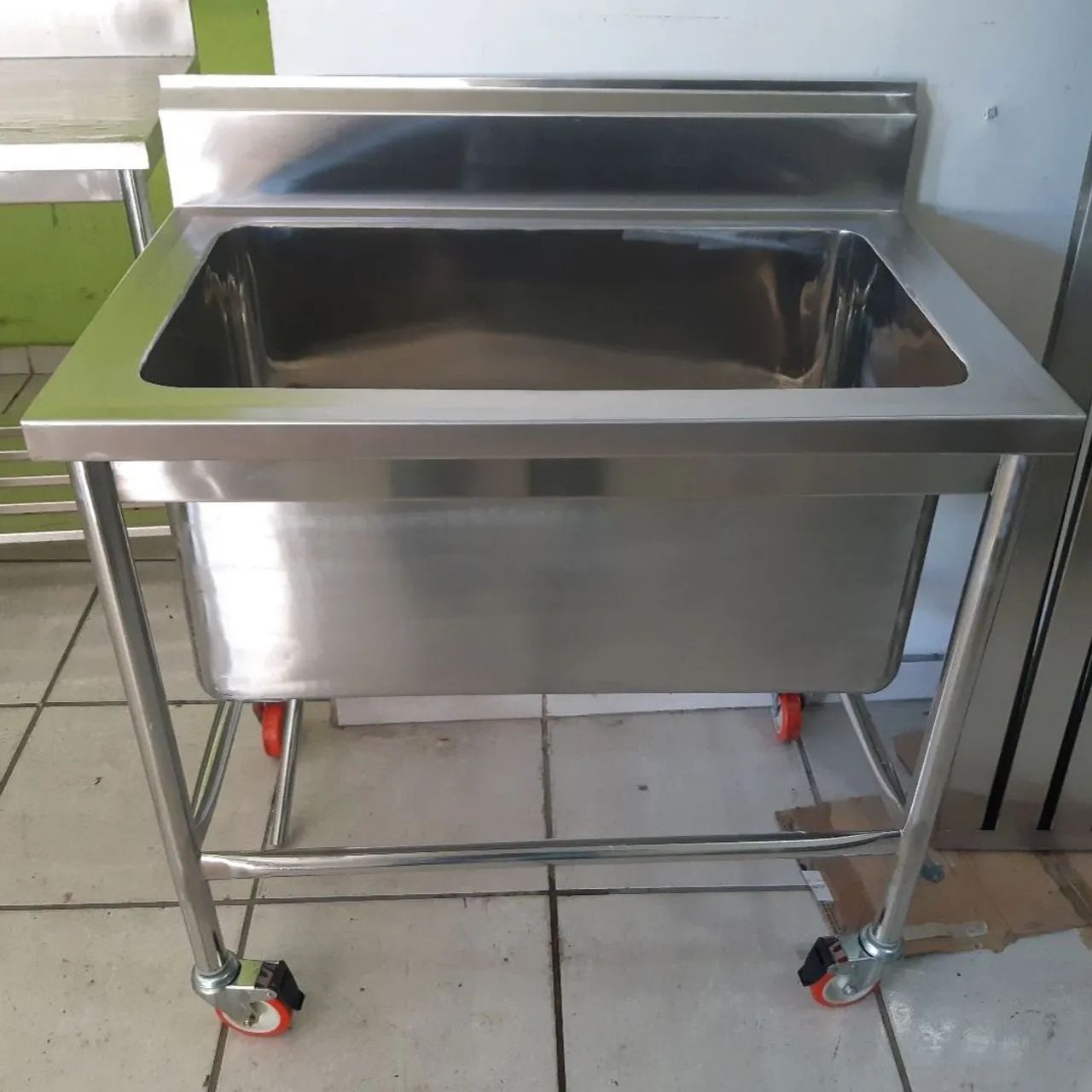 Pia Dupla Industrial em Aço Inox - Foto 2