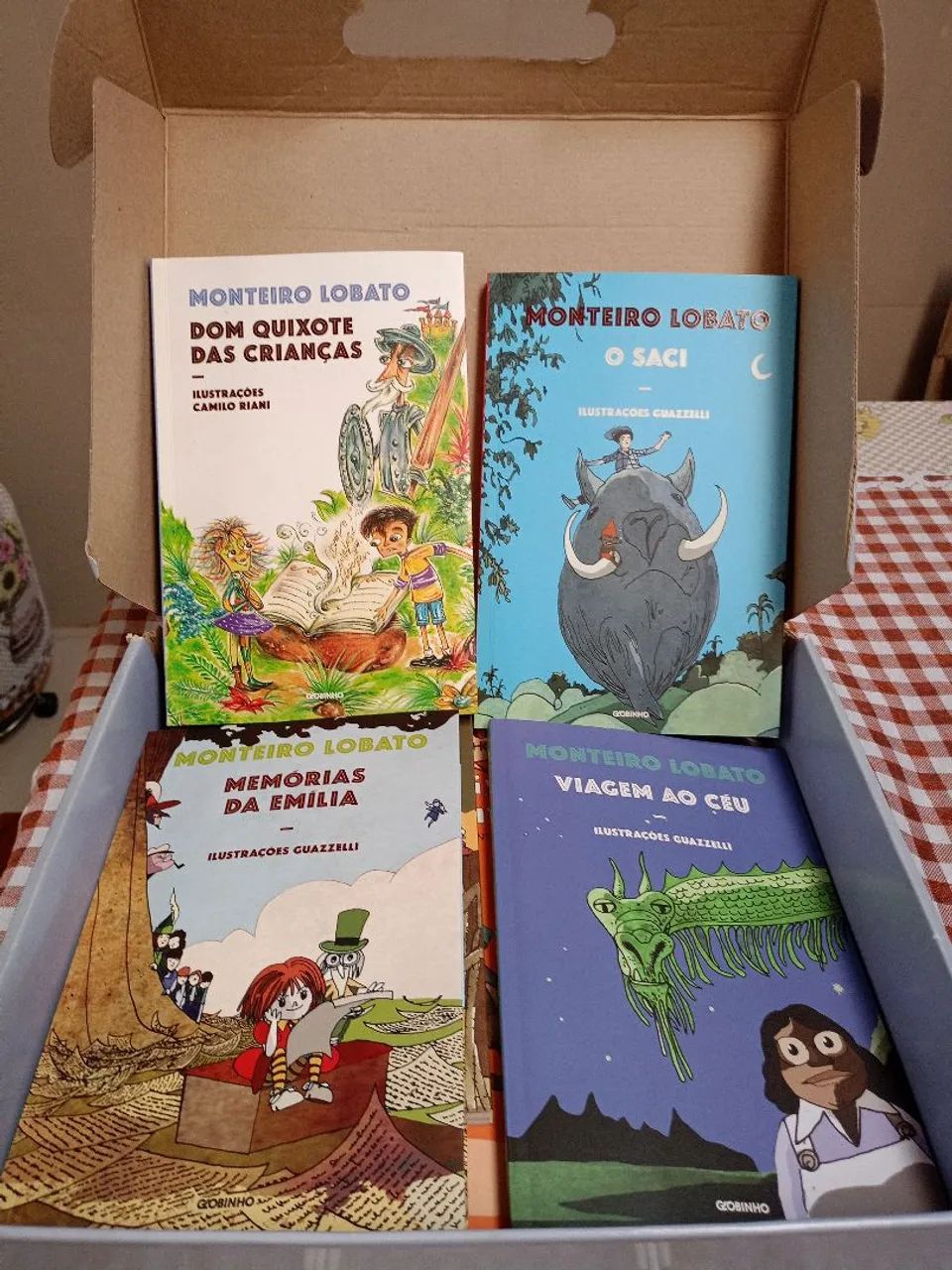 Coleção de 8 livros Monteiro Lobato novos pra leitura e aprendizado 