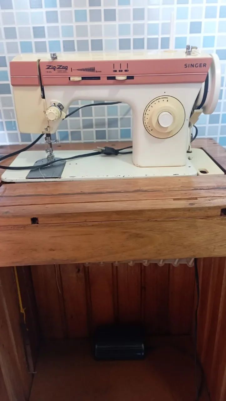 Máquina costura singer zig zag super luxo 1996 - Foto 4