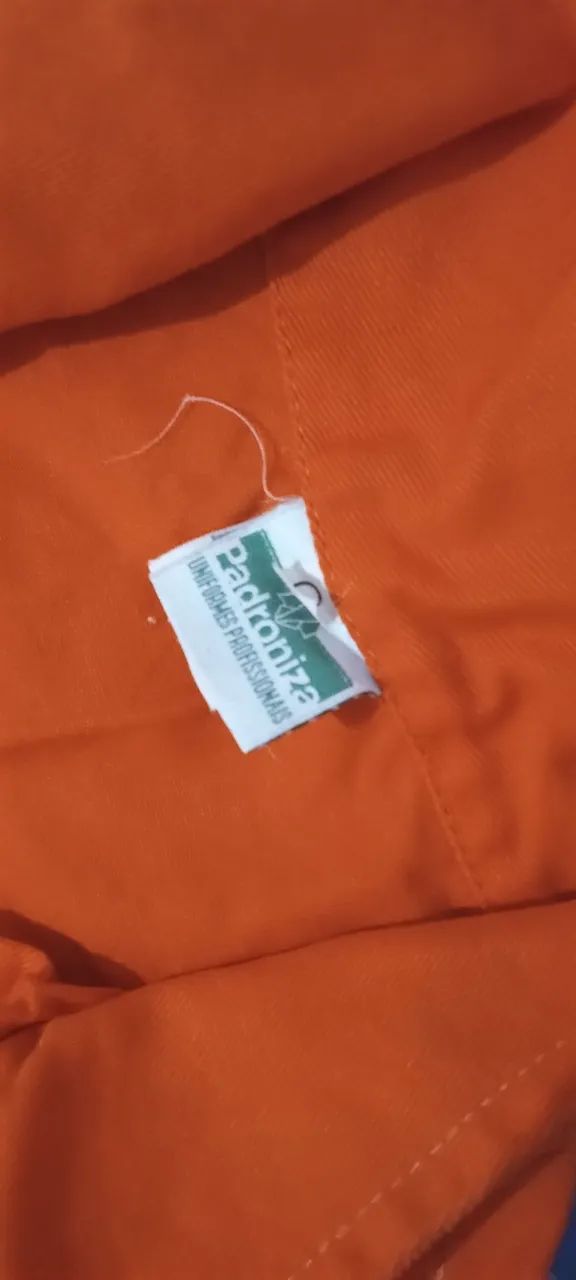 Macacão de Trabalho Laranja com Faixas Refletivas64292684590338122