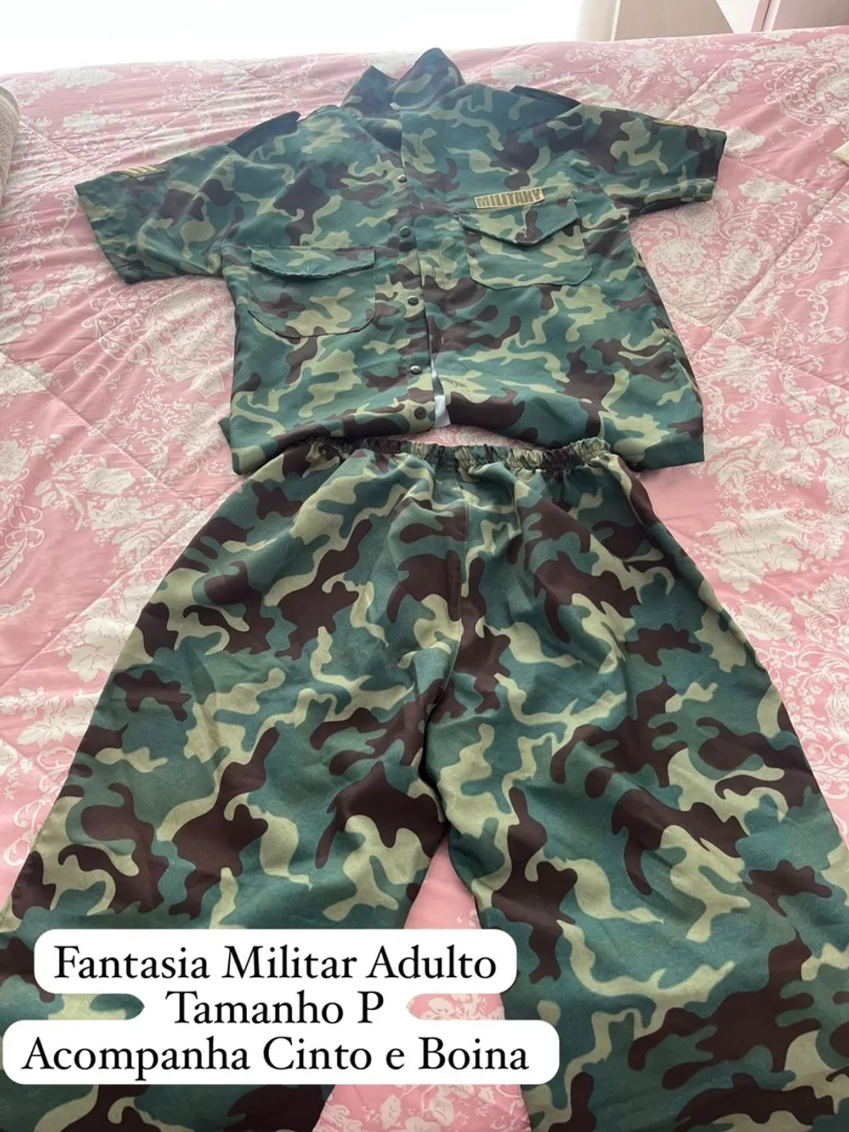 Fantasia Militar Adulto Tamanho P