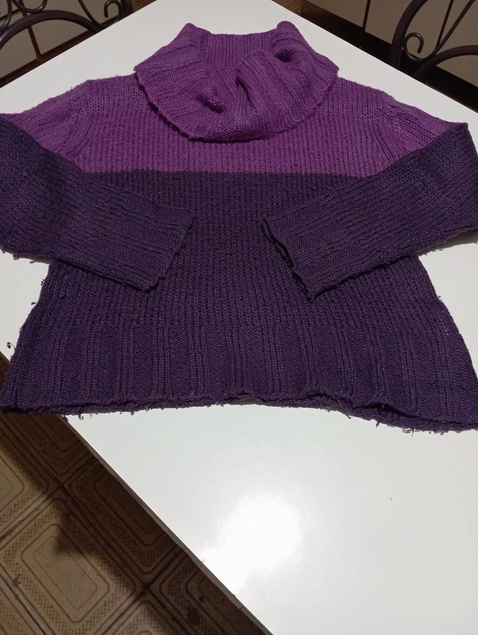 Blusa Tricô com gola alta