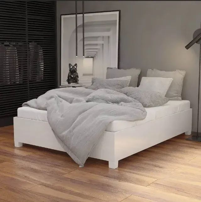Cama Casal Clara Branco Carioca - Entrega Rápida! 