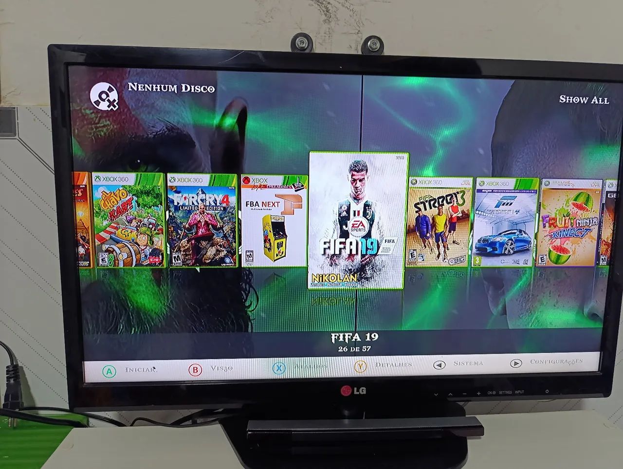 Xbox 360 com Kinect e controle vários jogos  - Foto 4