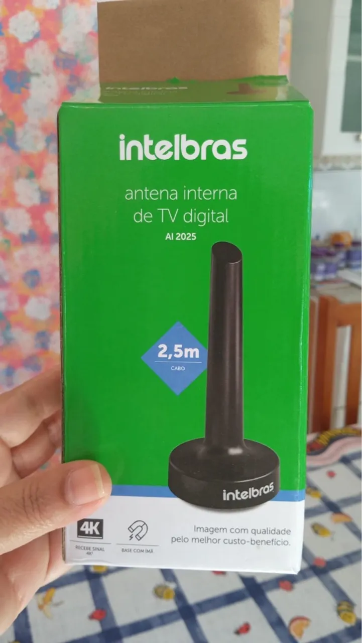 Antena Interna de TV Digital Intelbras AI 2025 - 4K