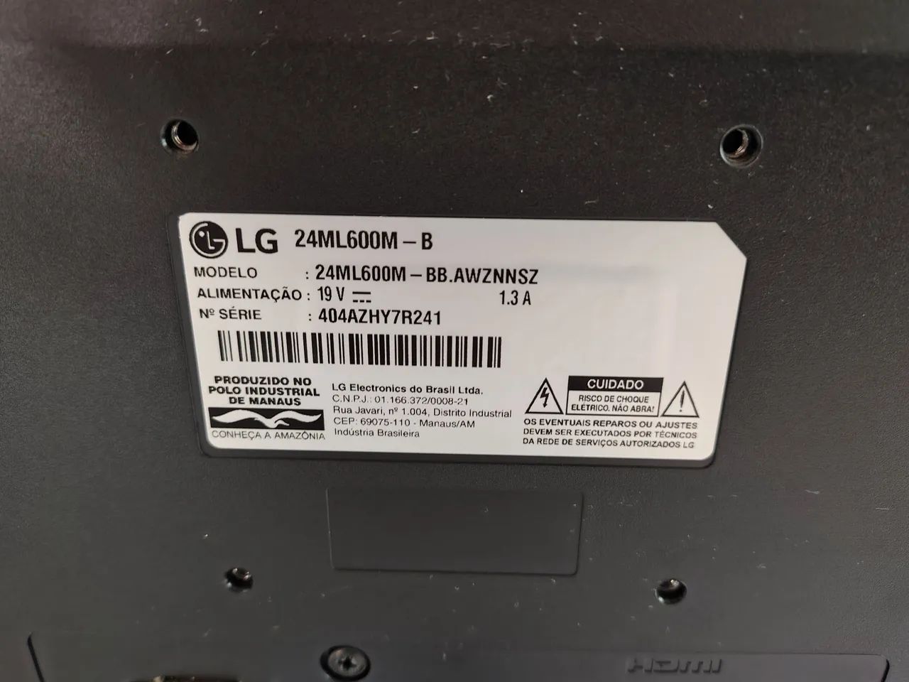 Monitor LG Novo 24 Polegadas - Foto 3