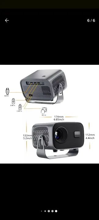 Projetor Portátil - Alta Qualidade - Novo