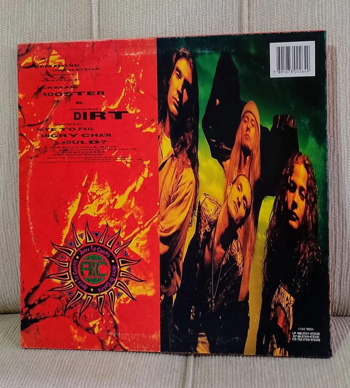 LP Alice in Chains - DIRT(Angra Chair) 1992 com encarte - Hobbies