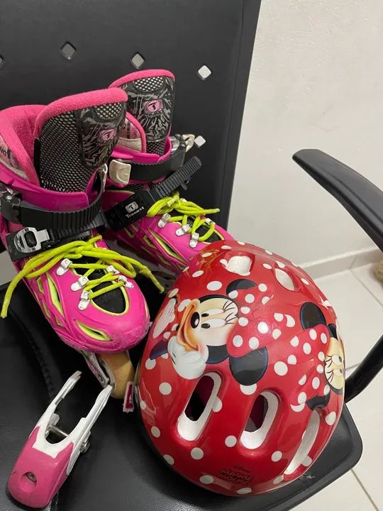 Patins Inline Feminino Rosa - Foto 4