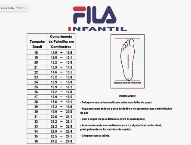 Tênis Gamer Fila Infantil tamanho 33 - Foto 6
