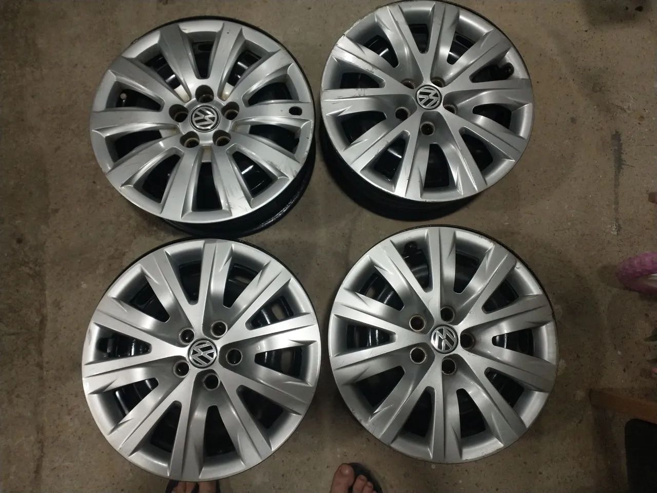 Jogo roda de ferro aro 15 furo 5x100 - Foto 3