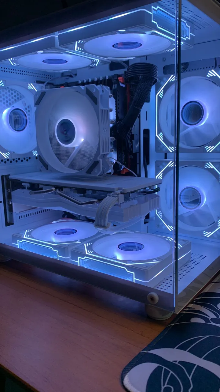 Pc Gamer Completo/Full White, 1T de memória Esterna e 32Gb de memória Ram, Xeon E5 2680V4