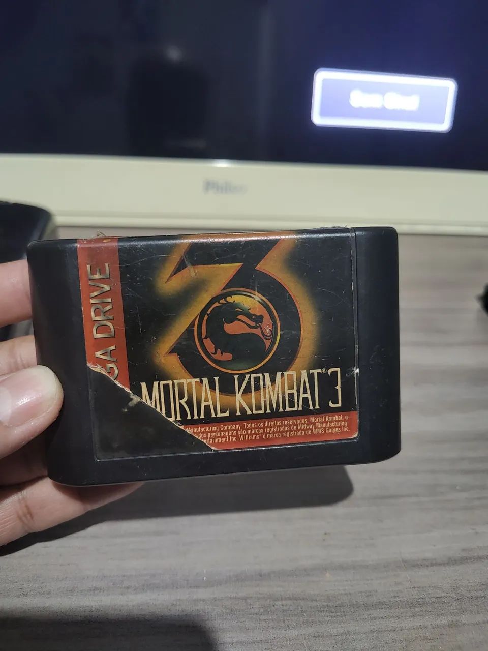 Cartucho Mega Drive Mortal Combat 3