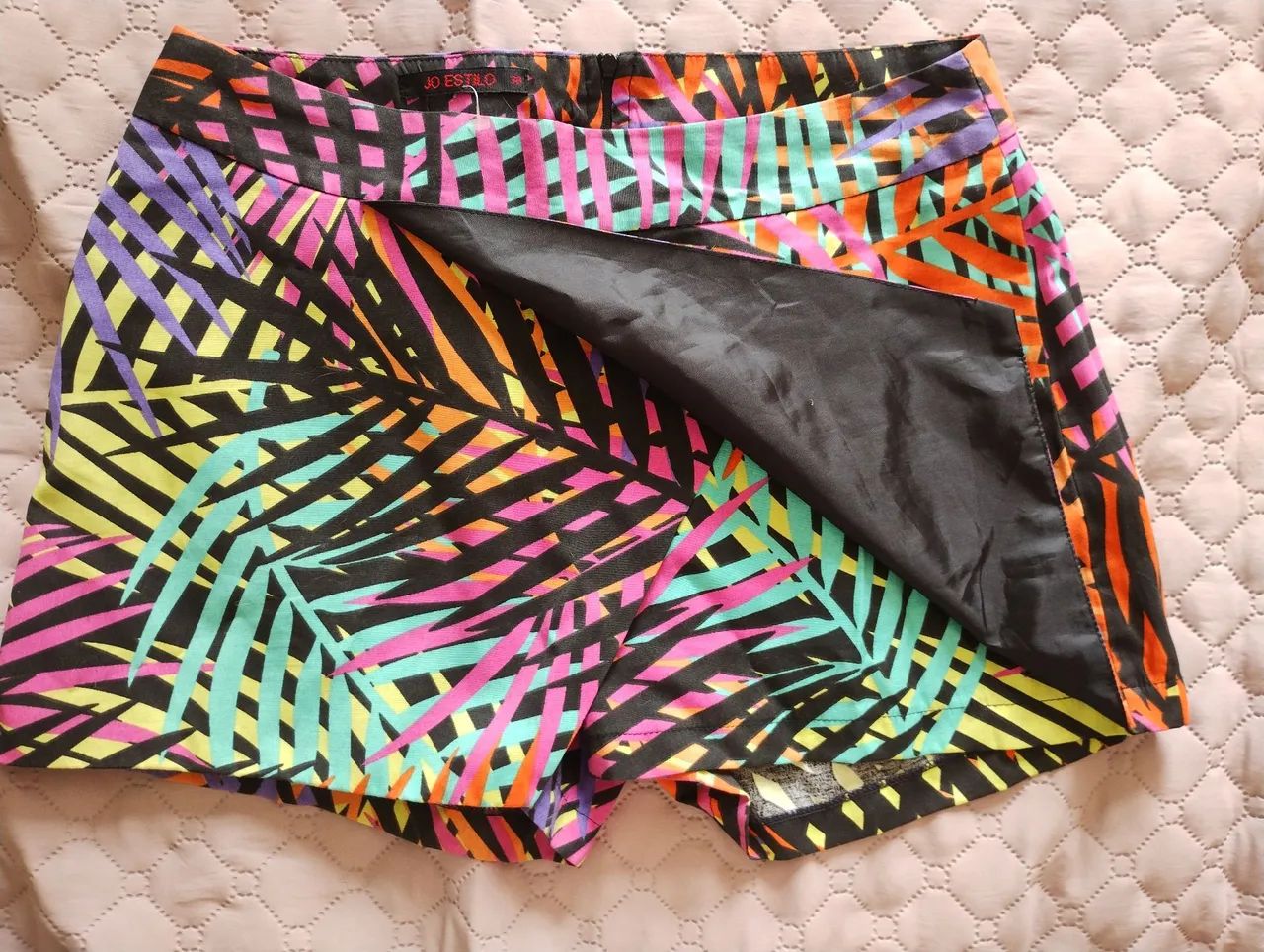 Short saia estampado novo - Foto 2