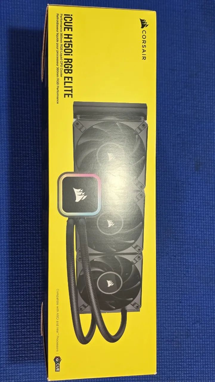 Water Cooler Corsair ICUE H150i RGB Elite, 360mm, Preto - Foto 3