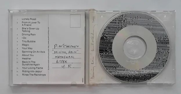CD Driving Rain - Paul McCartney  - 2001  - Foto 5