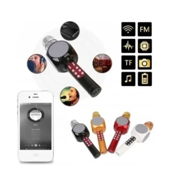 Microfone Karaokê Bluetooth Bmax BM-240 - Diversão Garantida - Festa - Loja Coimbra  - Foto 6