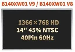 TELA LED NOTEBOOK B140XW01 v8 - Foto 5