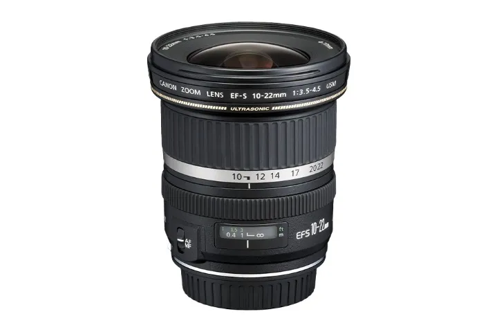 Lente Canon EF-S 10-22mm f/3.5-4.5 USM Grande Angular - Nova