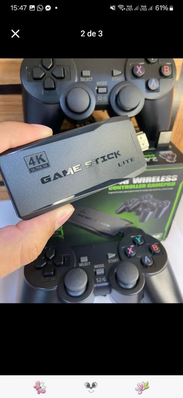 Vídeo game  stick 4k 10 mil jogos 