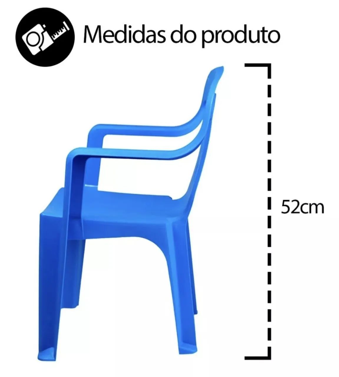 Cadeira Infantil Azul - Foto 2