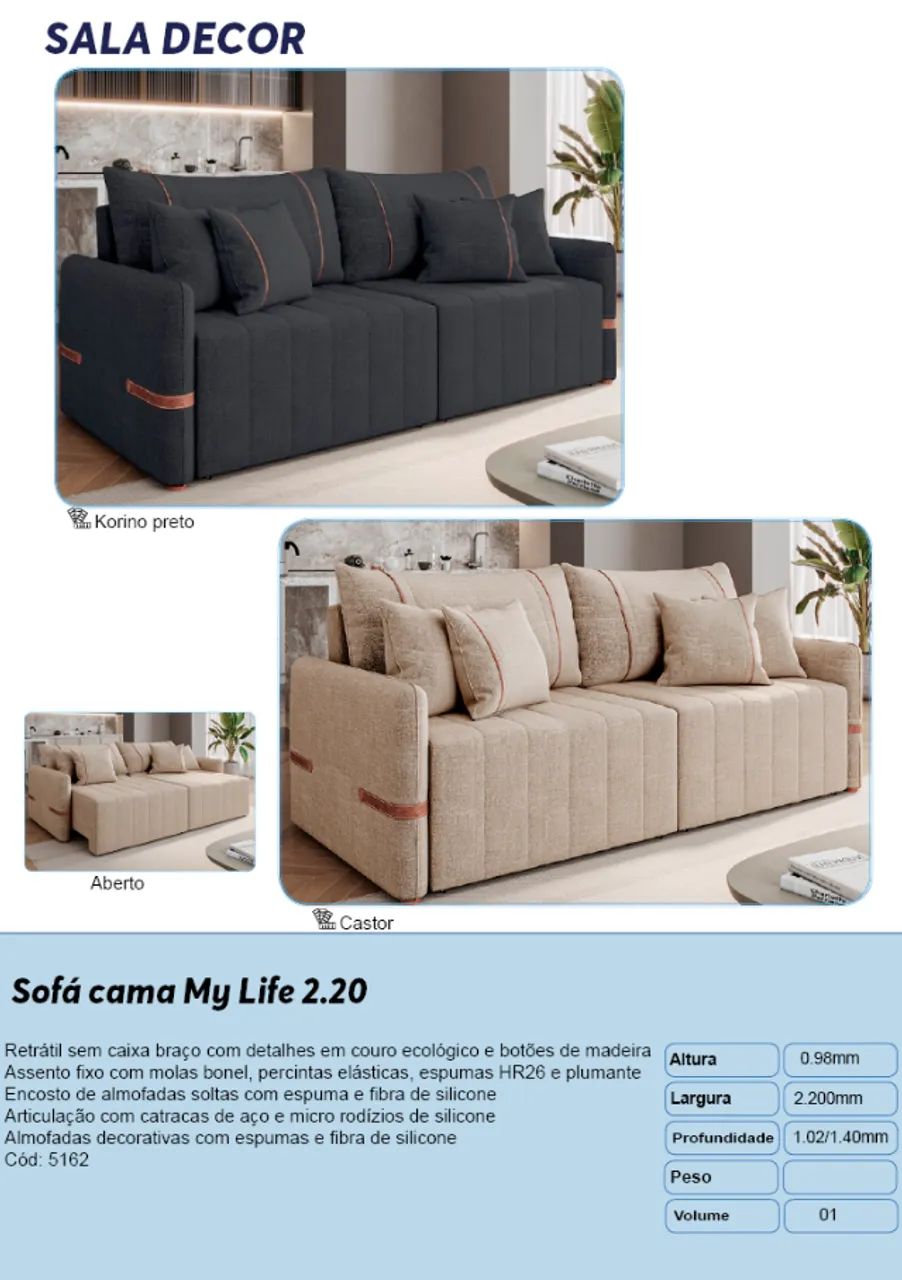 Sofá cama My Life 2.20