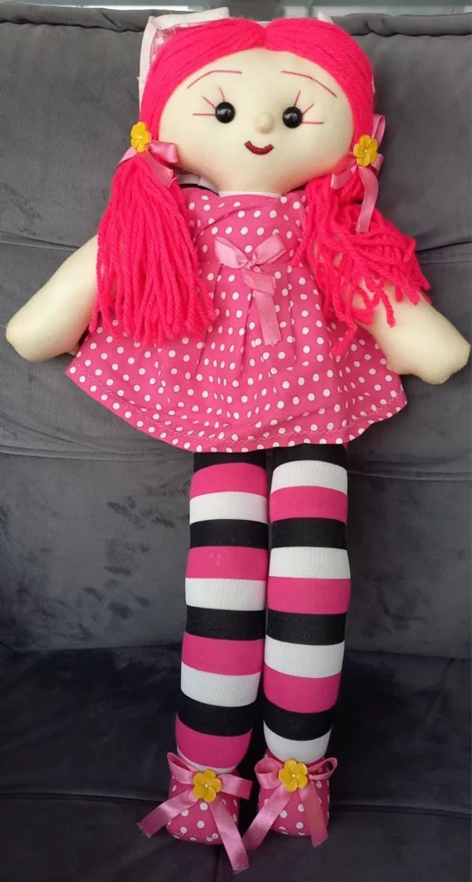 BONECA DE PANO TAMANHO 50 CM  - Foto 2