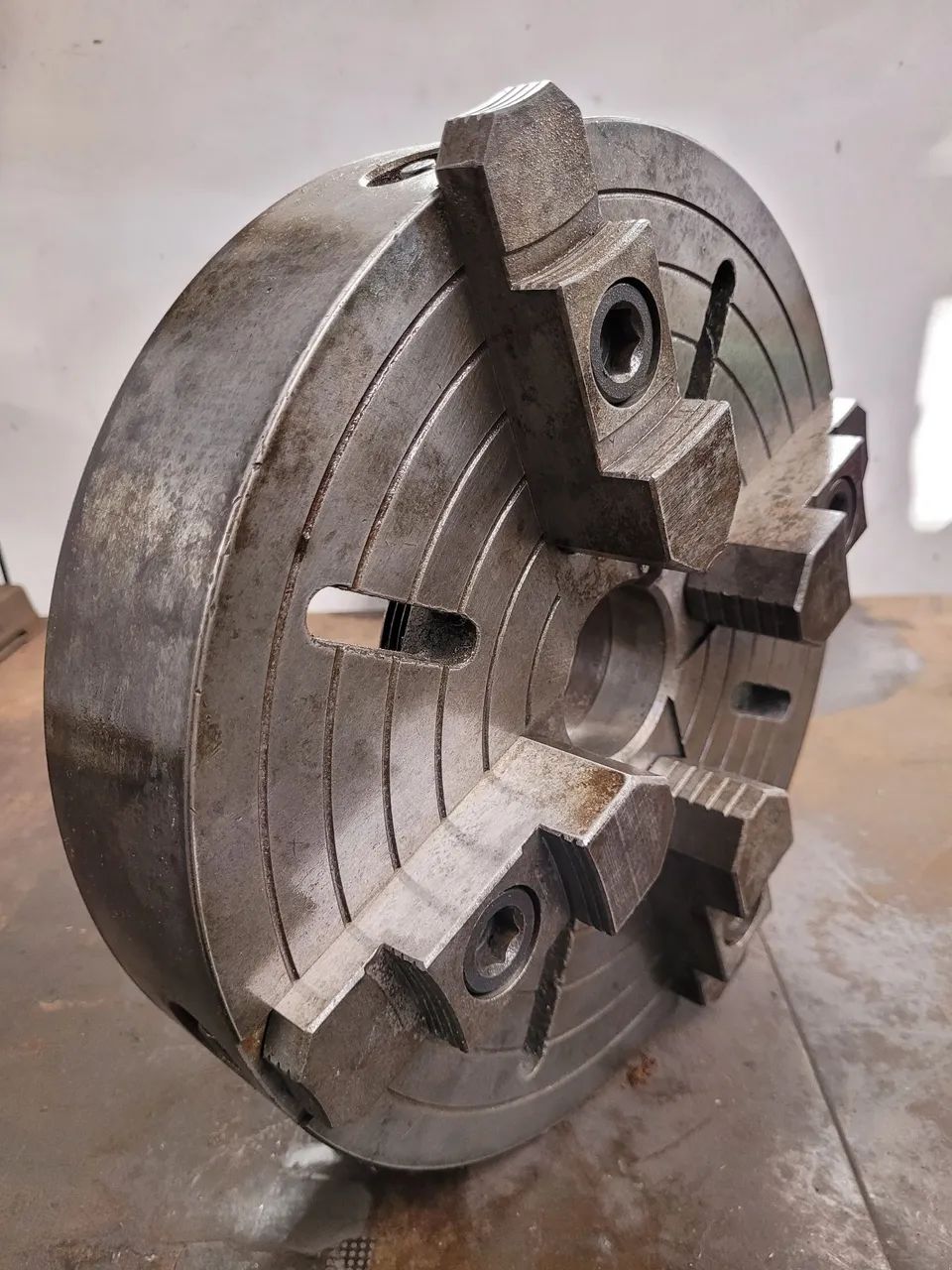 Placa torno mecânico 