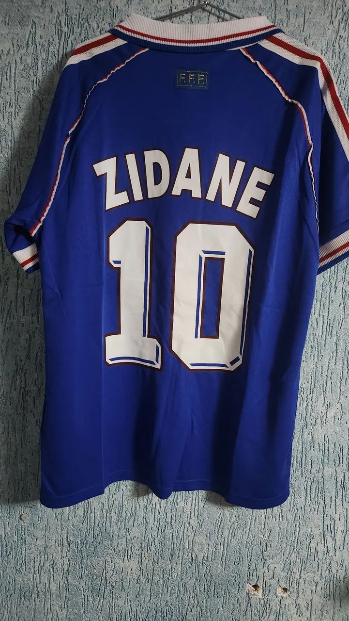 Camisa França 1998 Adidas Zidane numero 10 - Roupas - Jardim