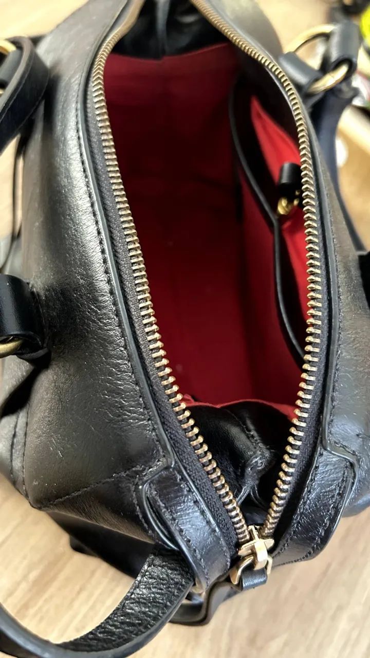 Bolsa em couro da Schutz- modelo bau - Foto 2